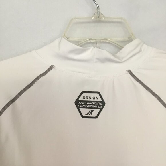 DRSKIN Men's Long Sleeve Thermal Pullover Mock Neck Training Tee Size Large Gray - Picture 7 of 11